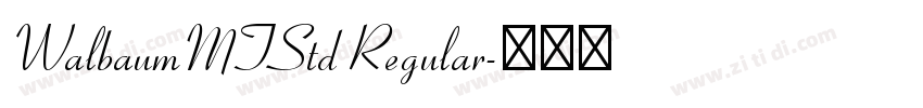 WalbaumMTStd Regular字体转换